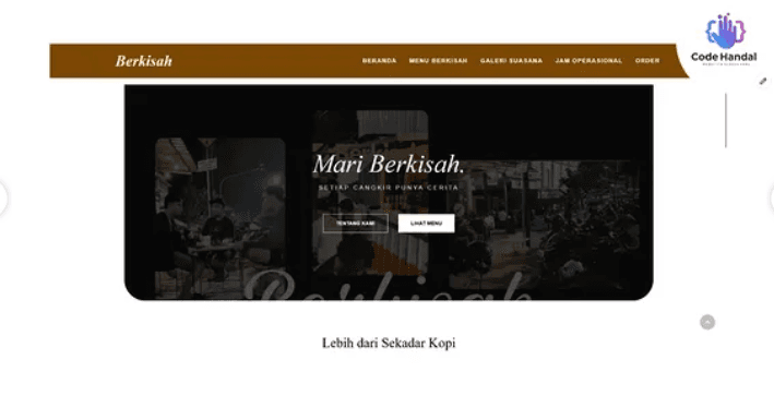 Website Berkisah Coffe